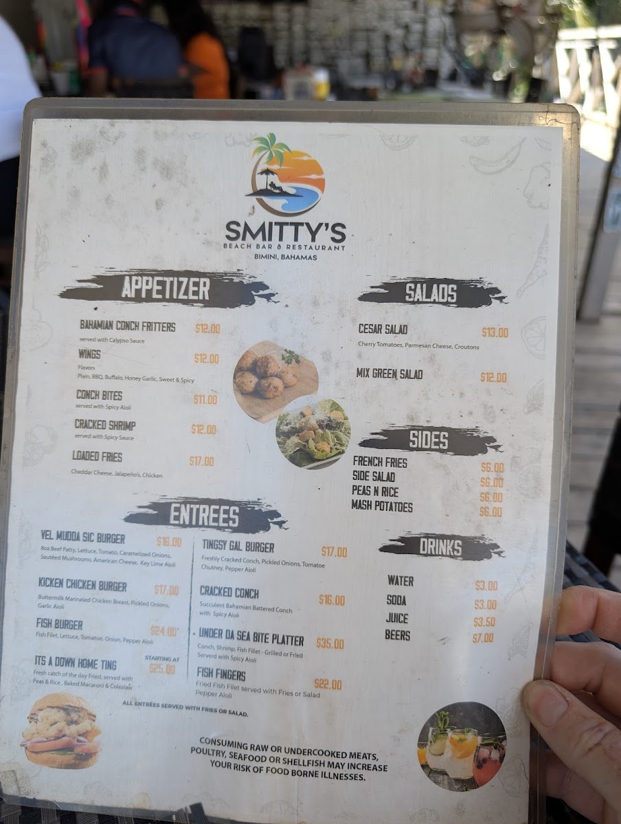 Menu Smitty’S Beach Bar & Restaurant-2
