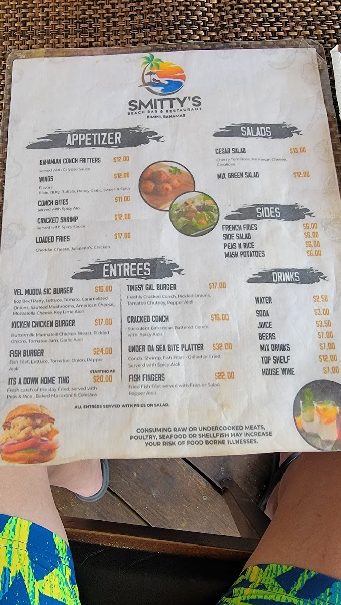 Menu Smitty’S Beach Bar & Restaurant-4